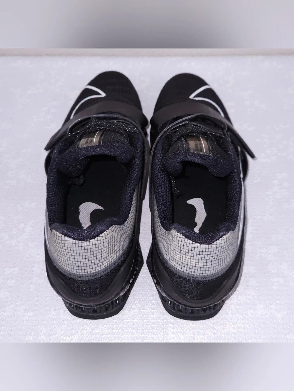 NIKE Romaleos 4 Weightlifting Shoes Black White Men's US 10